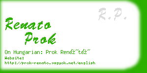 renato prok business card